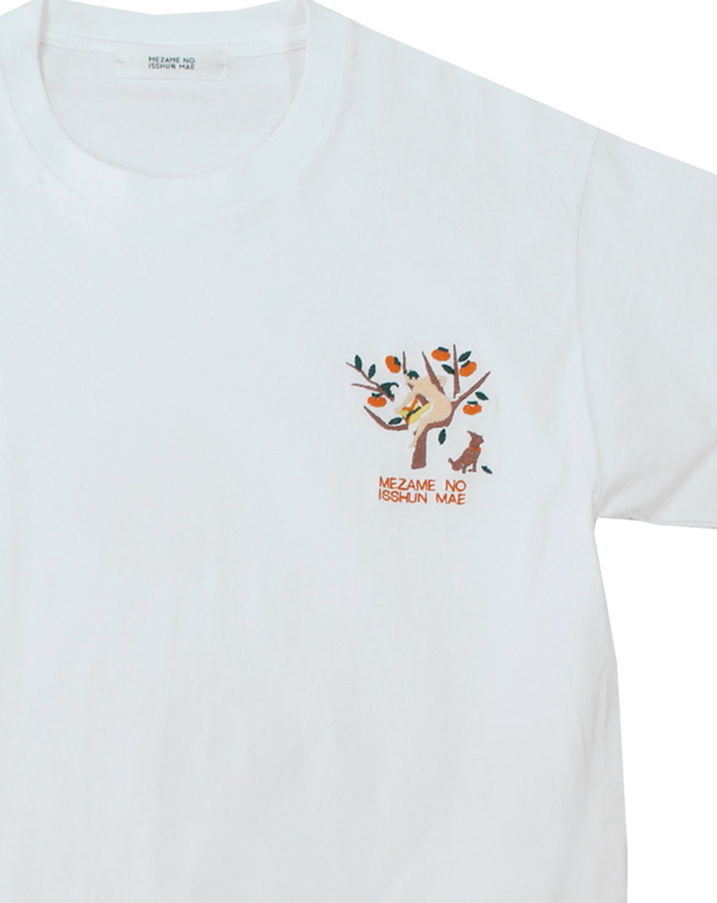 MEZAME NO柿刺繍T-SHIRT