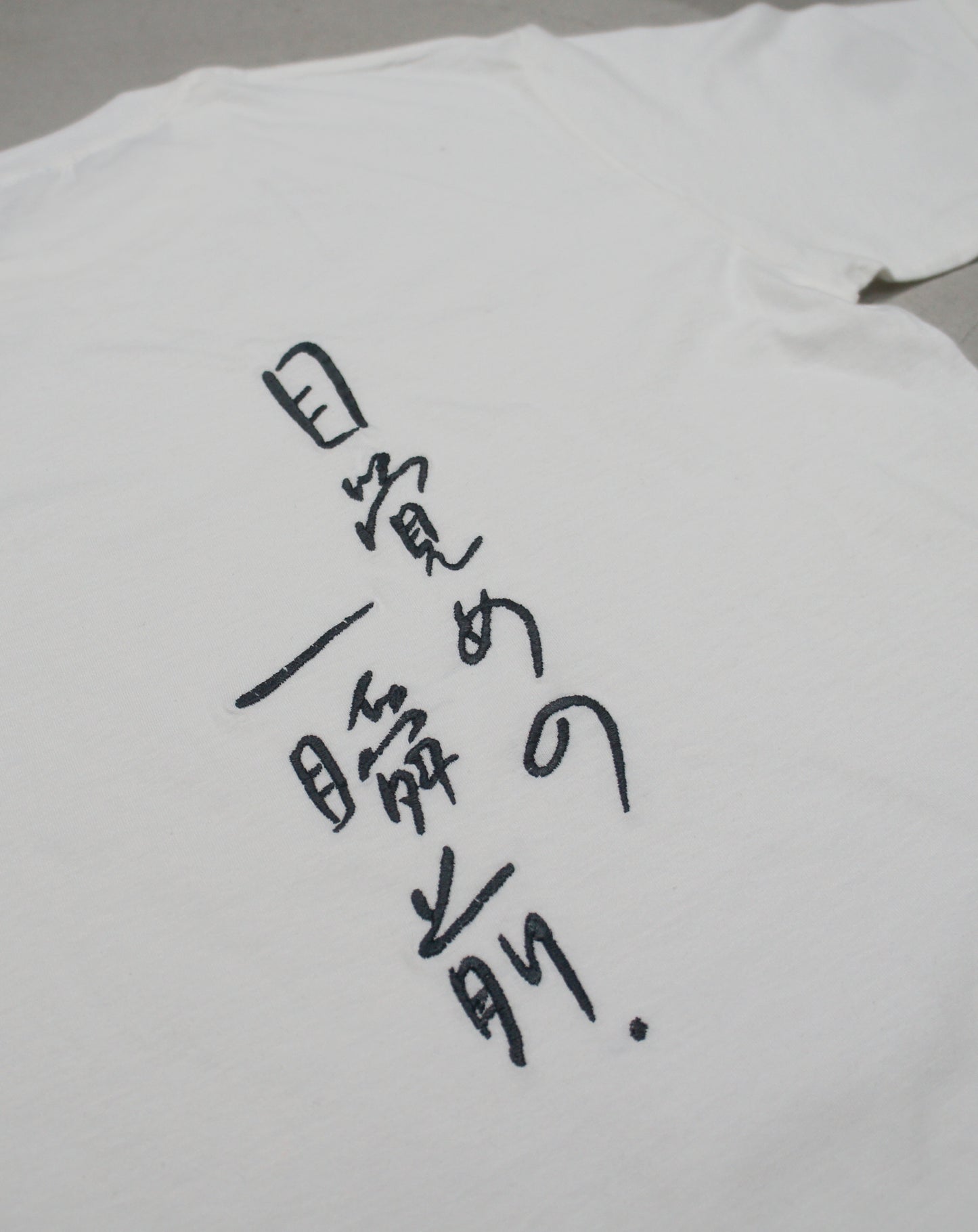 MEZAME NO THE KABUKI 刺繍TーSHIRT モノクロTYPE