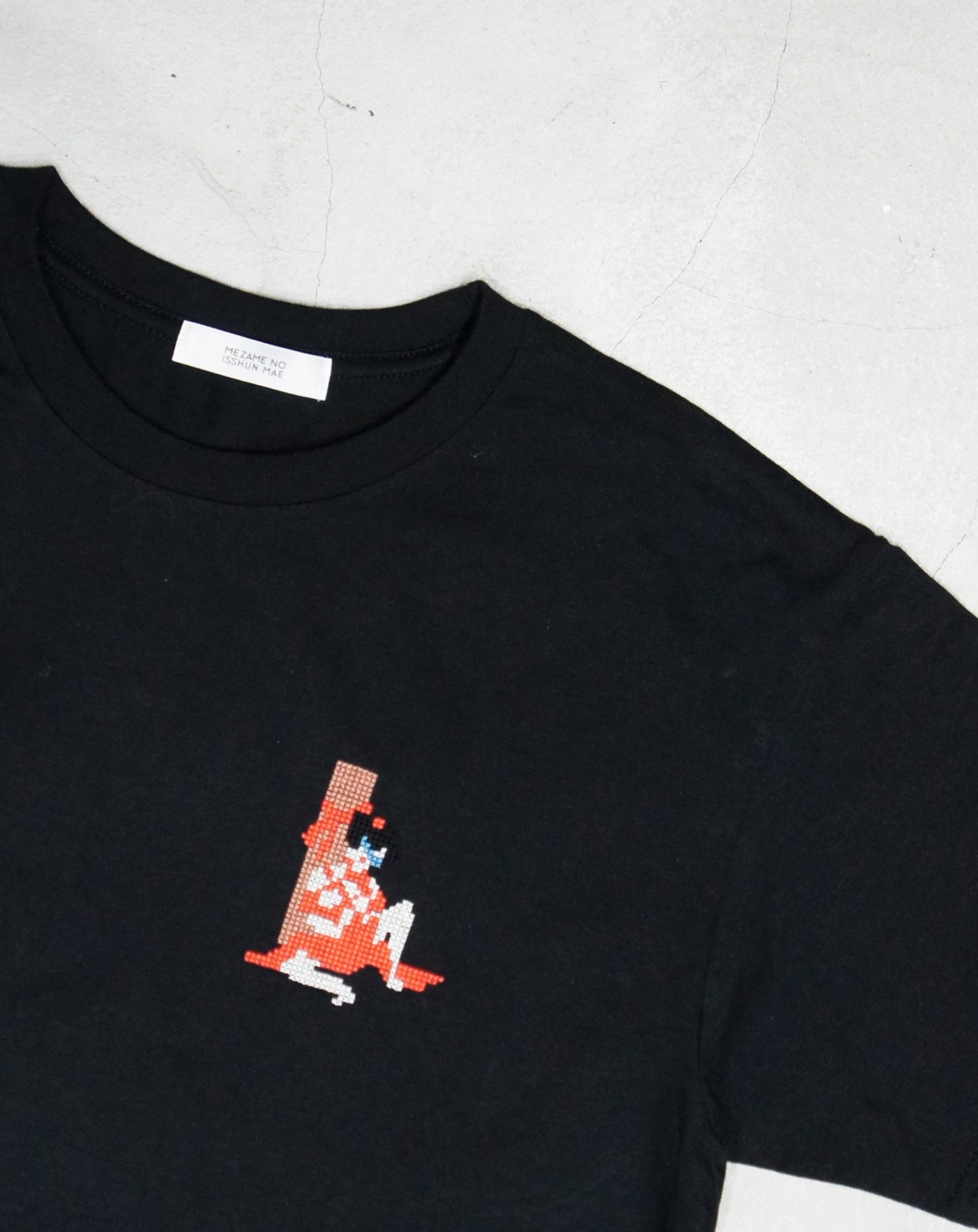 【NEW】MEZAME NO ピクセル縛り刺繍T-SHIRT