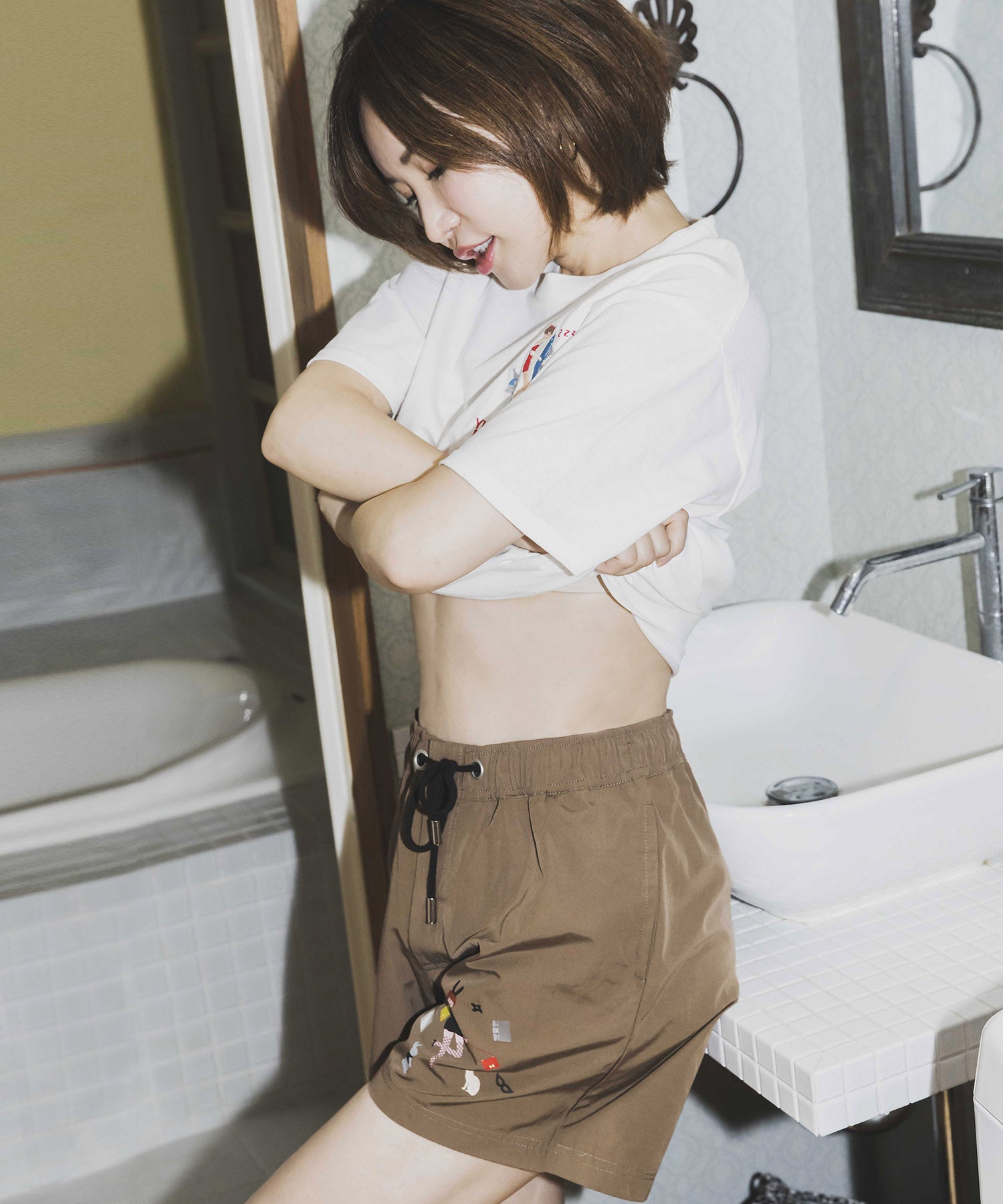 予約商品】SATOMI YURIA X MEZAME BIRKIN HALF PANTS バーキン