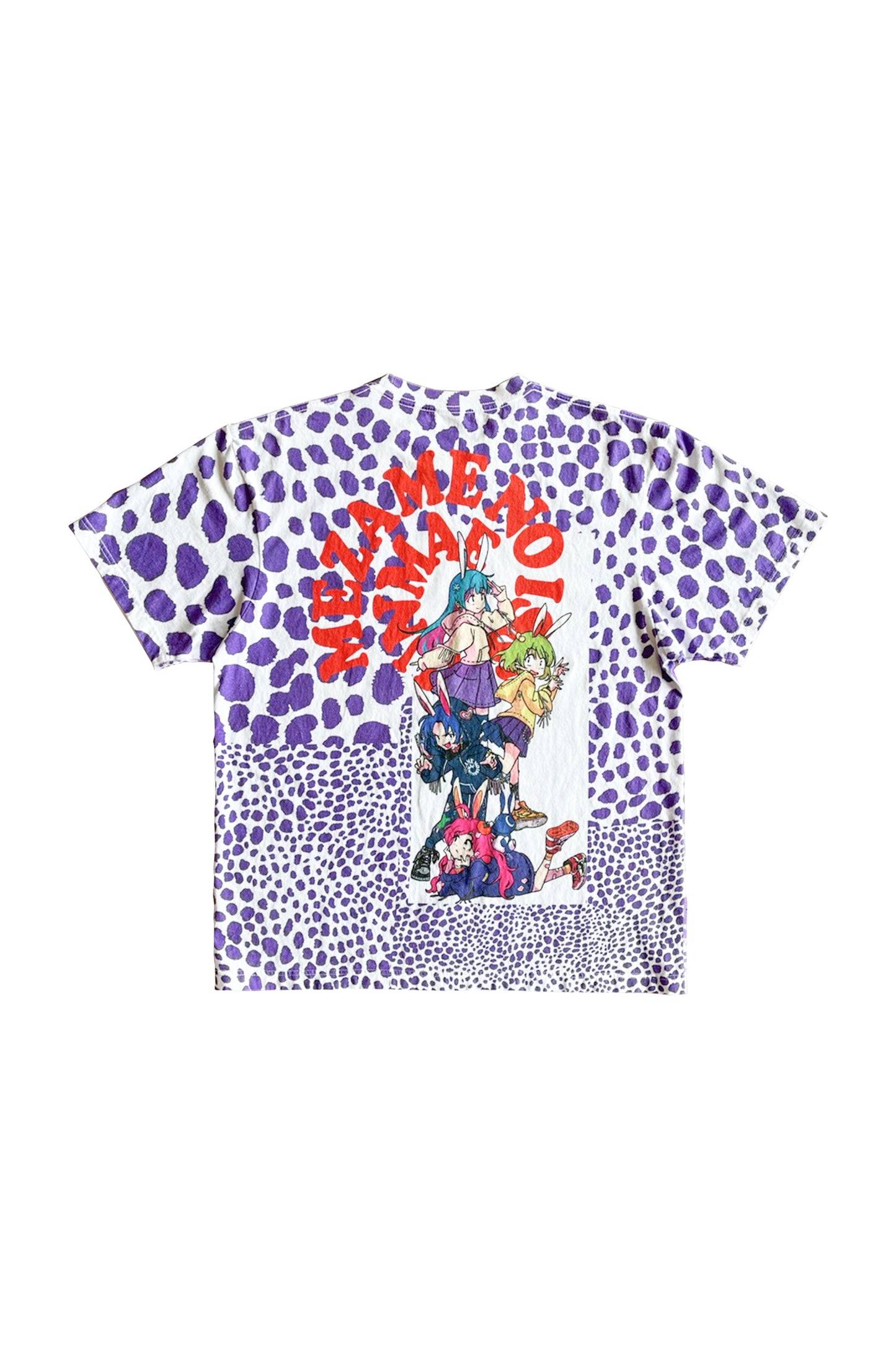 【予約商品】MEZAME NO GIRL’S COLLABORATION LEOPARD PATTERNED ALL OVER T-SHIRT ILLUSTRATION BY NISHINODA